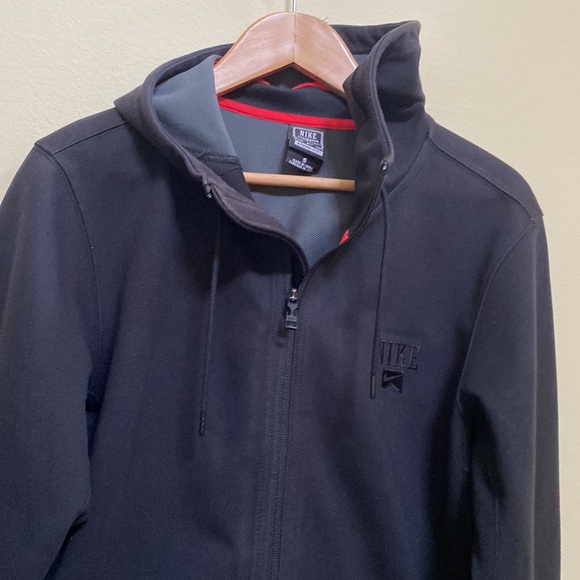 Nike storm fit front zipper black jacket with hood - Picture 2 of 8